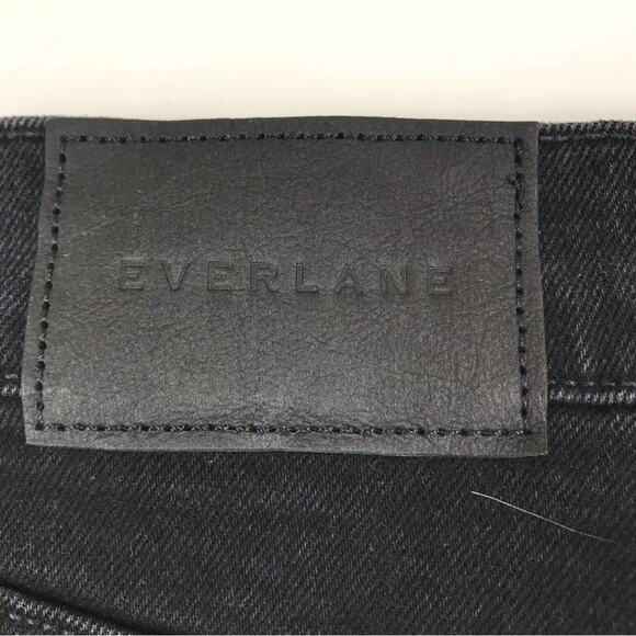 EVERLANE Straight Jeans Women Sz 28 Black Organic High Rise Normcore Casual NWT - Picture 12 of 15